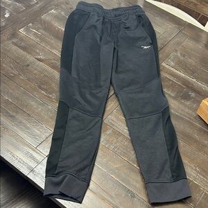 Reebok Charcoal and Black Athletic Pants